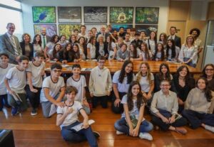 MMA recebe alunos de escola premiada por promover educação oceânica e sustentabilidade